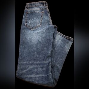 Seeded&Sewn Jeans Mens 28X32 Blue Noah Relax Straight 5 Pocket Denim Distressed?